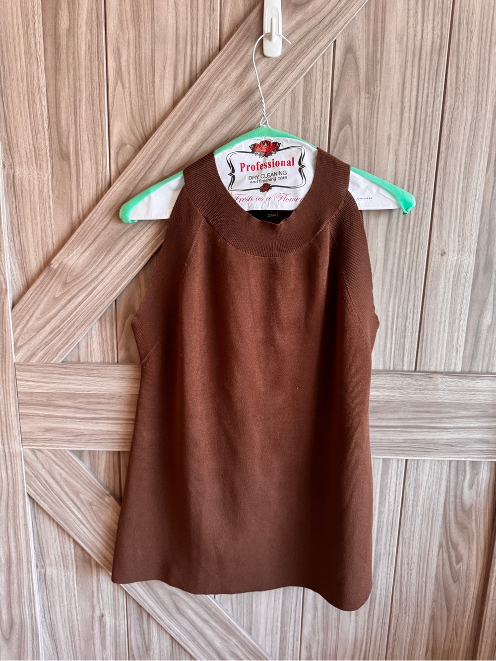 Ann Taylor Brown Sleeveless Knit Top - Brand Unknown